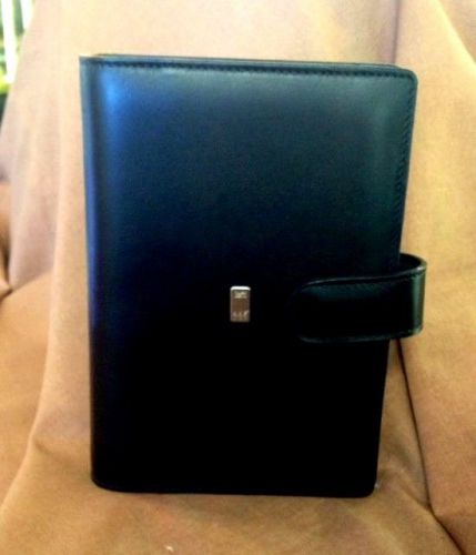 Piquardo 3.6.5 Black Italian Leather Personal Organizer (Filofax  Insert) NIB