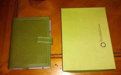 FRANKLIN COVEY BERKELEY PHOTO ALBUM NOTEBOOK 4X6 WILLOW- NEW- GREEN