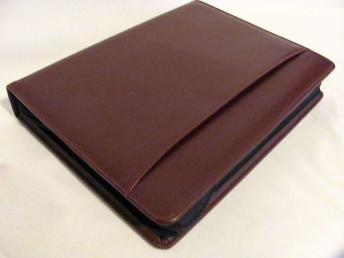 Day Runner Classic Edition 114-60 Madrid Burgundy Planner Agenda Zip Around Time