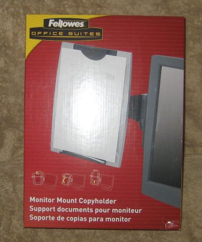 FELLOWES OFFICE SUITES MONITOR MOUNT COPYHOLDER - CRC80333 - NIB