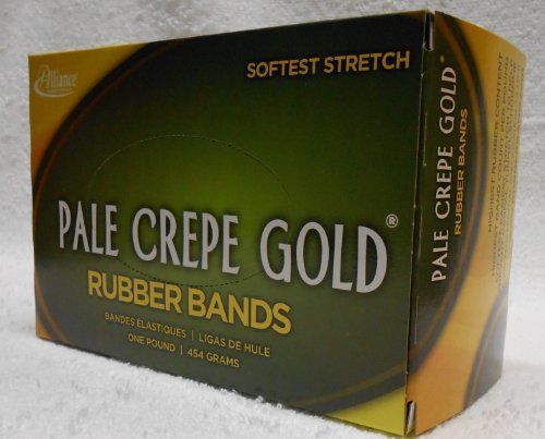 Alliance rubber pale crepe gold rubber band - size: #16 - 2.50&#034; (all20165) for sale