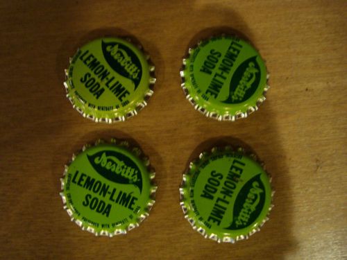 4-Magnets NESBITT&#039;S Lemon Lime Soda Bottle Cap Unused NOS