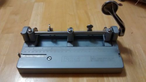 Bates Hummer  Model 271 Heavy Duty 3 Hole Punch