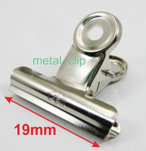19mm 3/4&#034; inch metal paper document clips small 6x sliver office stationery keep for sale