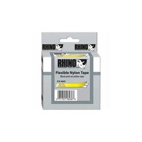 DYMO 18491 LABEL, RHINO, YELLOW 3/4&#034;x11.5&#039;