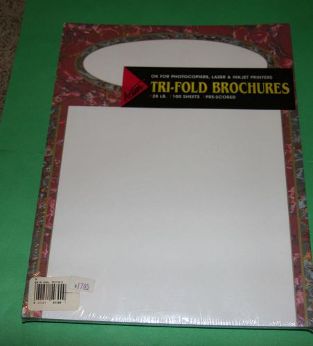 ACTION TRI-FOLD BROCHURES ~ SET OF 100 PRE-SCORED