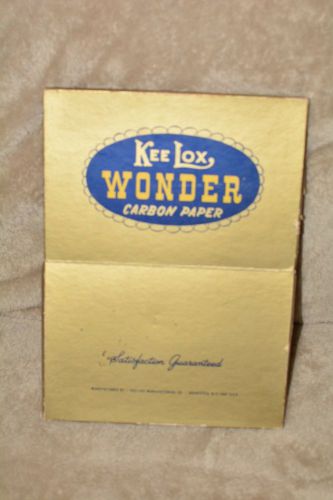 8Z45 KEE LOX WONDER CARBON PAPER IN ORIGINAL BOX (PREDATES ZIP CODES), GC