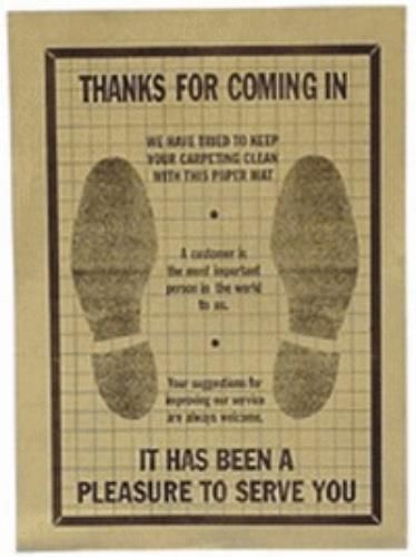 John Dow Industries PFM-500 Paper Floor Mats 500 Per Box (pfm500)