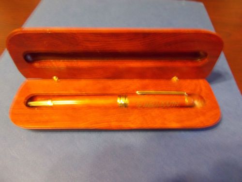 WOOD BALLPOINT BALL POINT PEN AND WOOD CASE BELLSOUTH