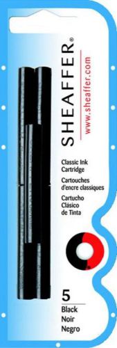 Sheaffer skrip ink cartridge &#039;&#039;classic profile&#039;&#039; 5 count jet black for sale