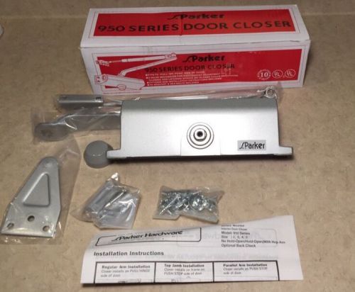 Parker 950 Series Door Closer PA 953 Aluminum Finish FAST FREE SHIPPING