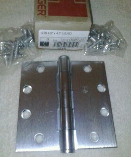 Hager 1279 4.5&#034;x4.5&#034; US 26D hinges