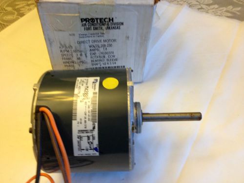 NEW PROTECH 51-42179-01  Condenser Motor 1/3 HP 208-230/1/60 1075 rpm/1 speed