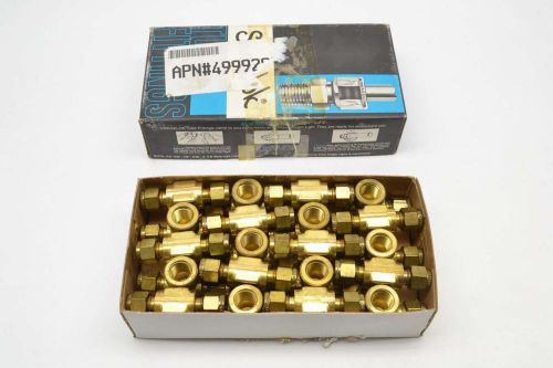 Swagelok b-400-3-4ttf brass tee 1/4in tube 1/4in npt pipe female fitting b478531 for sale