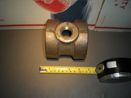 Black Steel Malleable Iron Class 250 Standard Reducing Tee 2 X 2 X 3/4 NOS