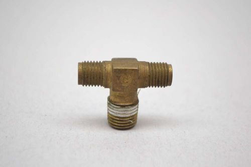 New swagelok brass 1/4in npt tee fitting d431084 for sale