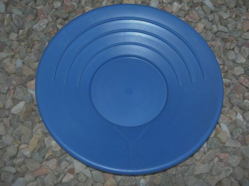 Gold Pan Panning 14&#034; High Impact Plastic BLUE Prospecting Mining Sluice NUGGETS