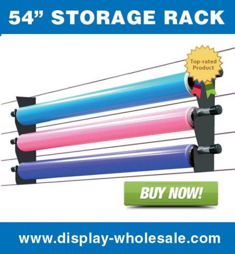 Sign Shop Wall Storage Rack 54&#034; Arlon Roland Vinyl Printer Mutoh Mimaki (4 sets)