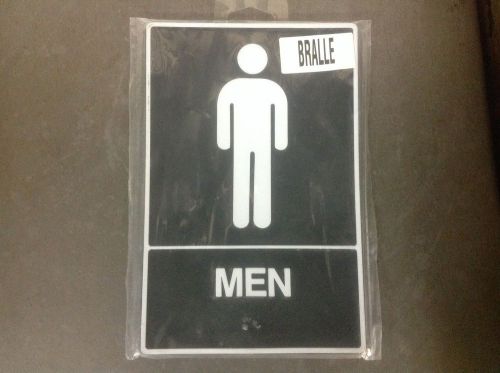 &#034;Men&#034;Restroom 6&#034;x9&#034; sign