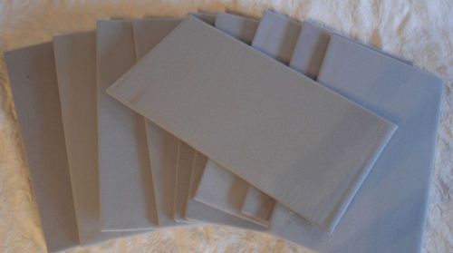 10 Lot Jewelry Tray Display Pad Insert pads Light GREY velcro loop fabric