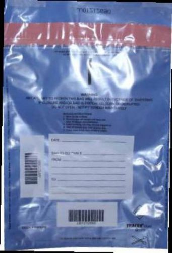 Plastic Security Deposit Bags, Clear, 500/pack