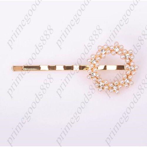 Whole Year Casual Rhinestones Bowknot Hairpin Hair Free Shipping 3