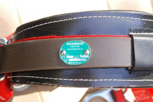 Buckingham Mfg. Climbing Belt with Saddle model 13291 Size M