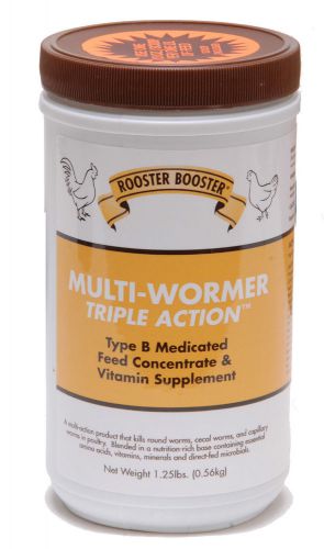 Rooster booster triple action multi-wormer 1.25lb for sale