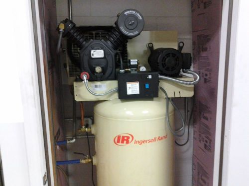 7.5 hp 80 gallon v 200/3fp i-r full pack 175psi ingersoll rand air compressor for sale