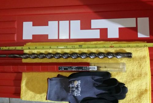 HILTI SDS PLUS BIT TE-CX 7/8&#034; x 18&#034; NEW, FREE LARGE GLOVES, FAST SHIPPING