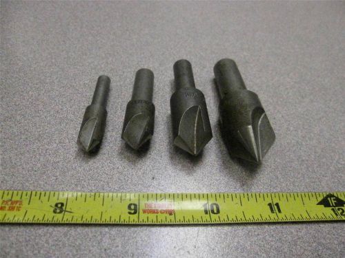 4 PC LOT AIRCRAFT  US MADE COUNTER SINK LOT AIRCRAFT TOOL