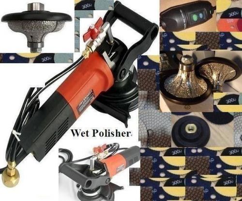 Wet Polisher 3/4&#034; 20mm Ogee &amp; Radius Bullnose Router Bit Diamond 30 Pad Stone