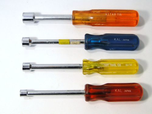 ASSORTED 4 PC NUTDRIVER SET