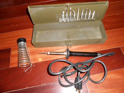 WELLER SOLDERING KIT / 55 WATT IRON / 10 TIPS / ONE METAL CASE / ONE STAND