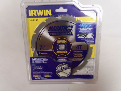 Irwin 4935473 7-1/4-inch x 4t diamond fiber cement circular saw blade b51 for sale