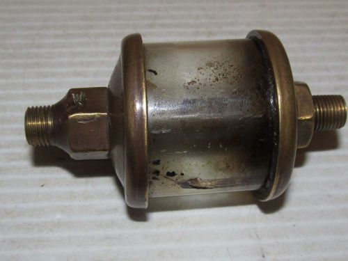 Antique 1920&#039;s - brass oiler - arcade lubricator - steam engine - hit + miss old for sale