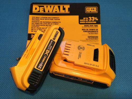 Dewalt 20v max xr battery pair w/ fuel gauge  dcb203  tax &amp; shipping included!!! for sale