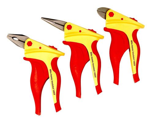 WIHA 3 Piece Inomic Insulated Plier Set /MADE IN GERMANY - Brand New