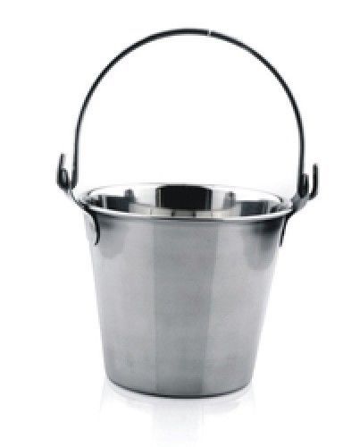 Stainless steel pail bucket with handle heavy duty  ice water 15 quart qt/14 l for sale