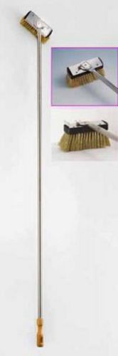 Rotating Brass Brush, height 67&#034;, Wood Oven Brush, Brush Peel, Pizza Brush