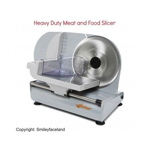 HEAVY DUTY FOOD SLICER PRO STAINLESS STEEL DELI MEAT CUTTER KITCHEN APPLIANCE