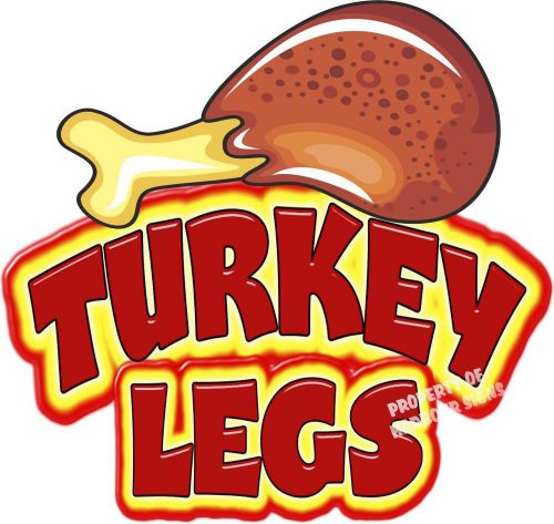 Turkey legs 24&#034; decal concession food truck cart  van fair menu sign vinyl for sale