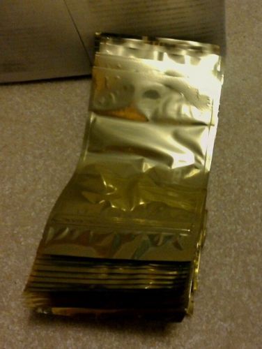 100 PIECES PACIFIC BAG INC 4 OZ GOLD MET SUP 5&#034; X 8&#034;