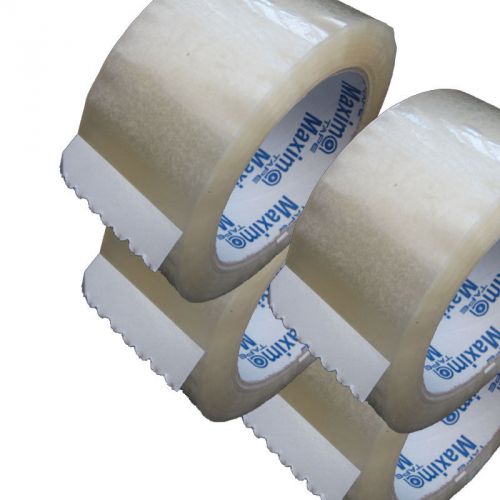 Lot 4, packing tapes 2&#034; x 110 yds (48mm x 100m) clear, 1.8mil, package, shipping for sale