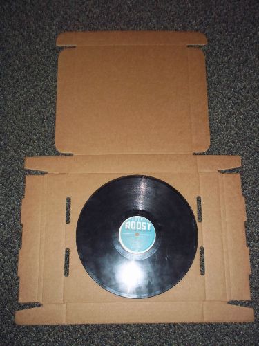 100 RECORD MAILERS - 10&#034; - fold n tuck cardboard