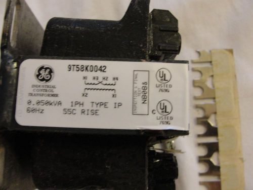 New GE Transformer, 9T58K0042, .050KVA, 230/460VAC, 115VAC, Single Phase