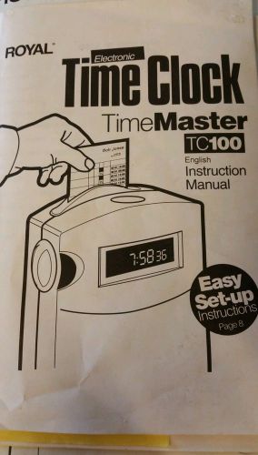 Royal Time Master Electronic Time Clock TC100