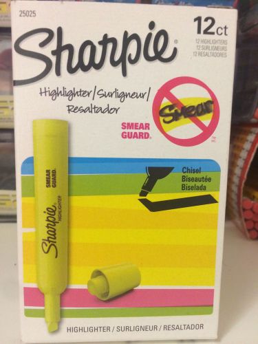 Sharpie (yellow Highlighter (smear Guard)