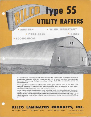 1950s-60s RILCO Farm Barn-Bldgs Estimating Guide drawings prints type 50-55-32