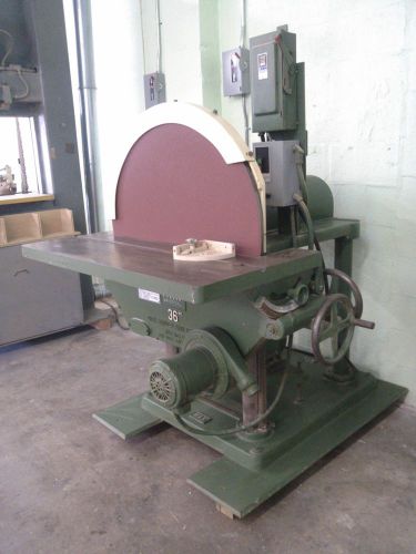 Max disc sander 36&#034; diameter excellent condition